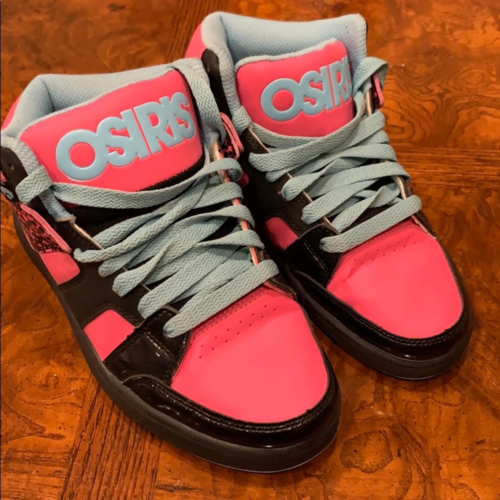 Osiris Pink and Blue Sneakers